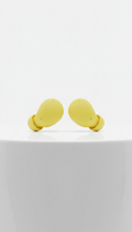 Hype Yellow wireless earbuds