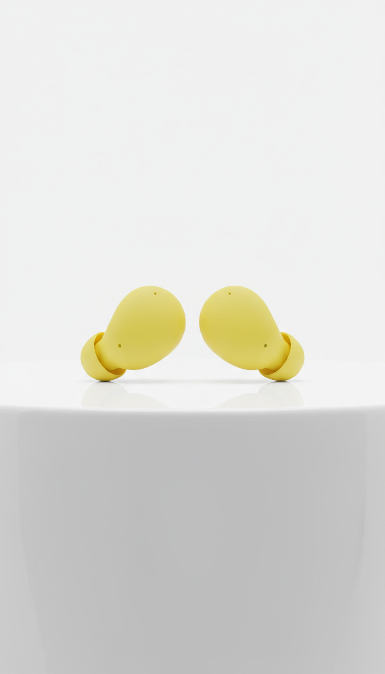 Hype Yellow wireless earbuds