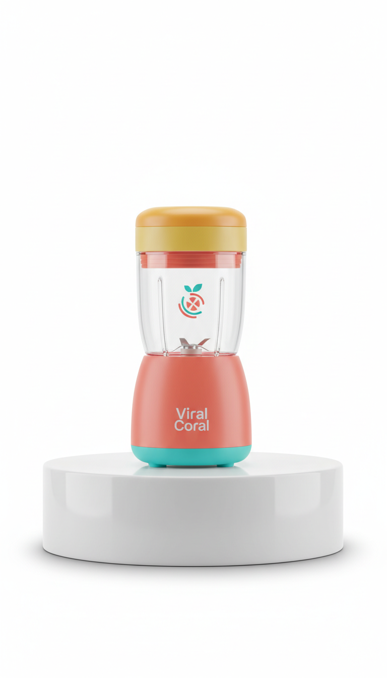 Viral Coral mini portable blender